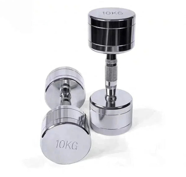 Pure Steel Electroplated Fitness Dumbbells - FlexFlick